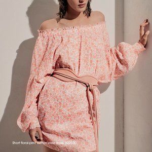 Maje Tie Waist Mini Dress